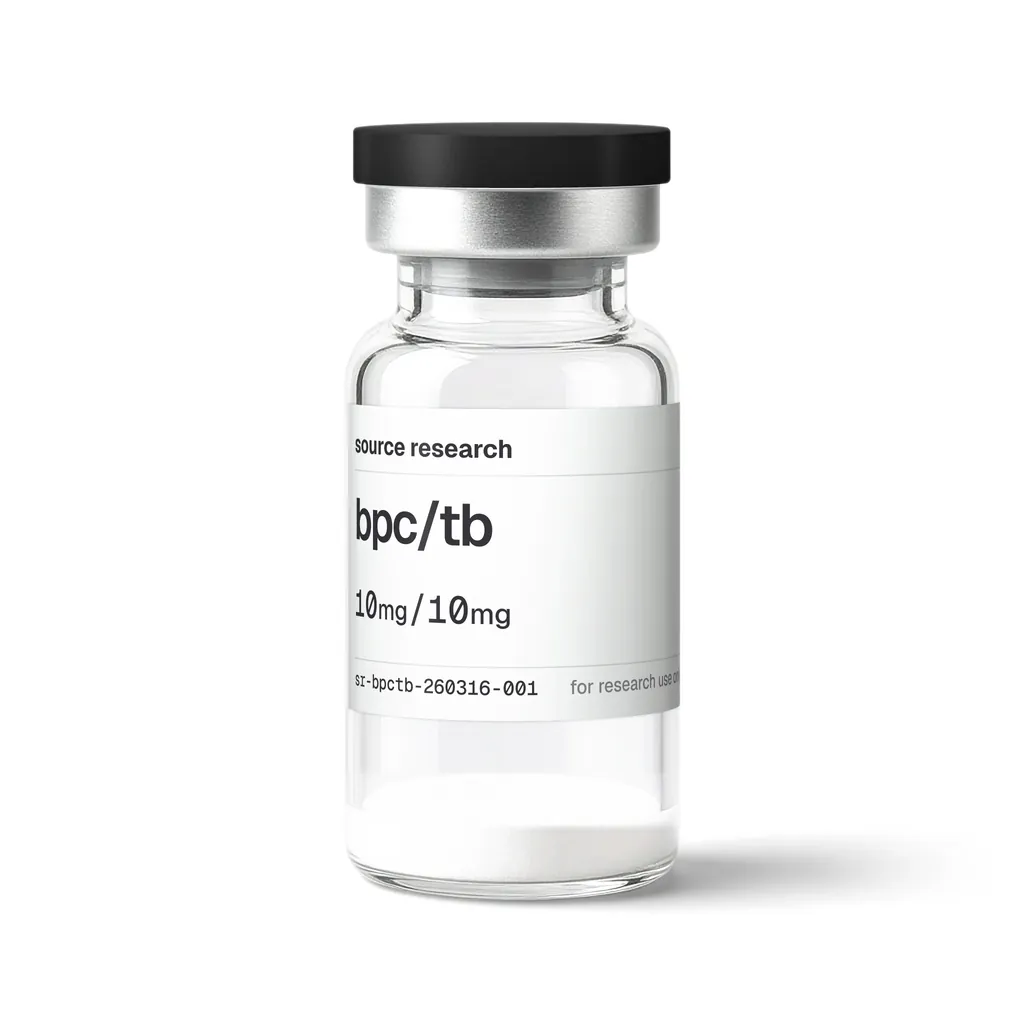 BPC+TB Blend research vial, front label