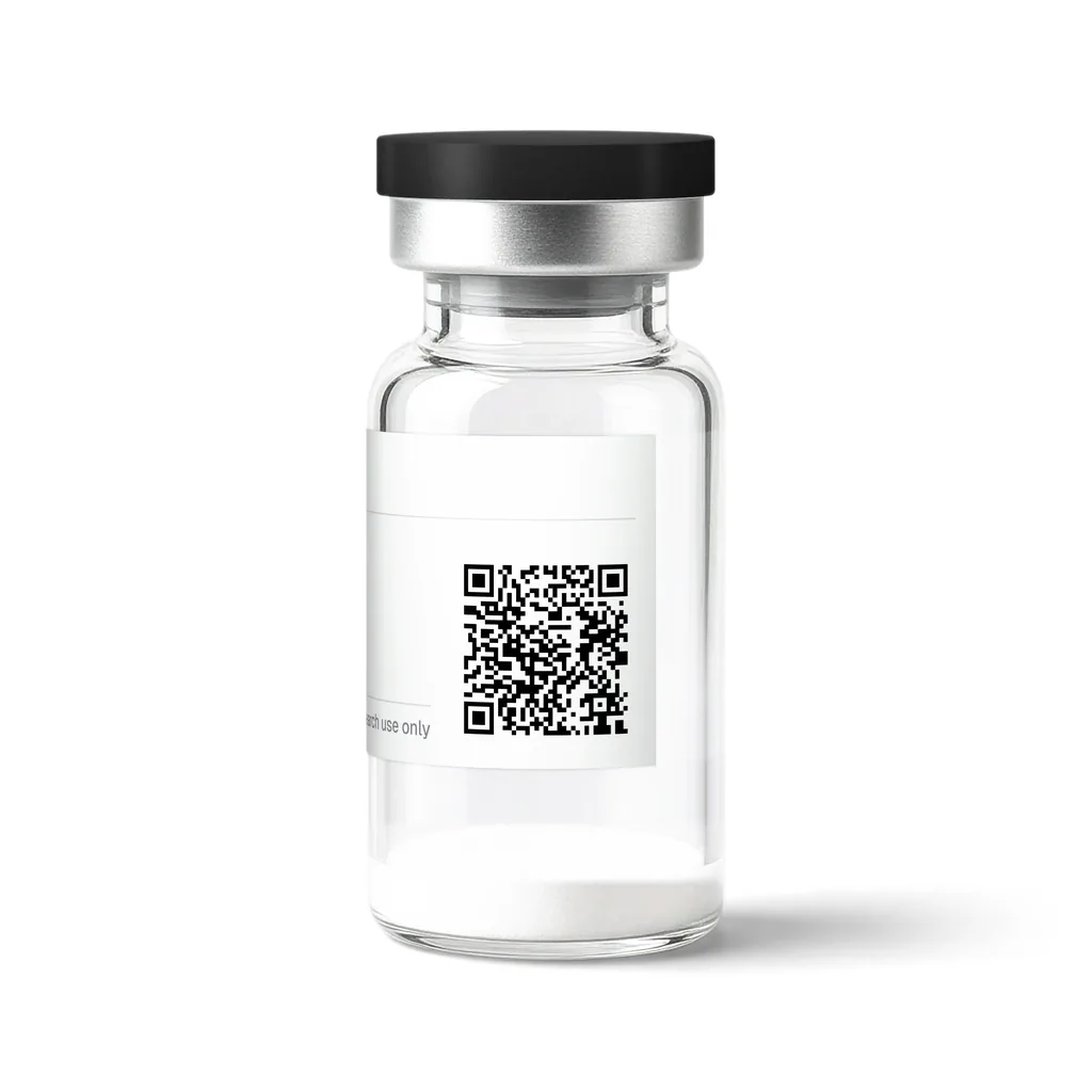 SR-2TZ research vial, QR code for COA