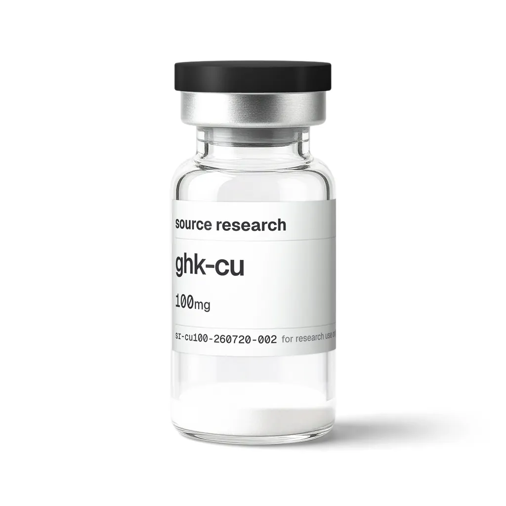 GHK-Cu 100mg research vial, front label